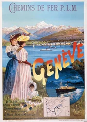 Poster della compagnia ferroviaria PLM, Francia